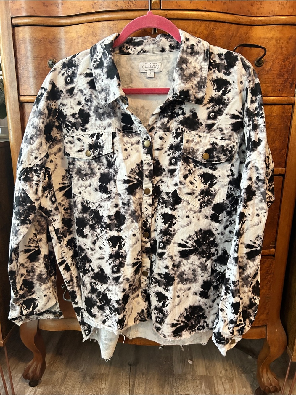The Sterling Shacket in Tie-Dye by Mud Pie